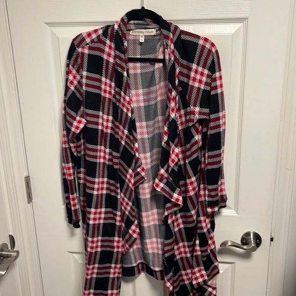 1X Paisley Raye Dusty Miller Plaid with Pockets - Picture 1 of 4